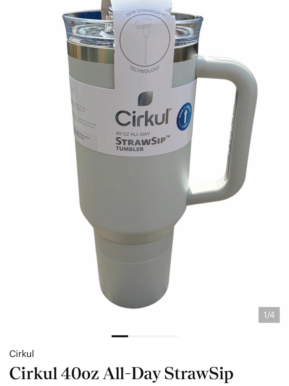 Cirkul 40oz StrawSip Tumbler - Fog
